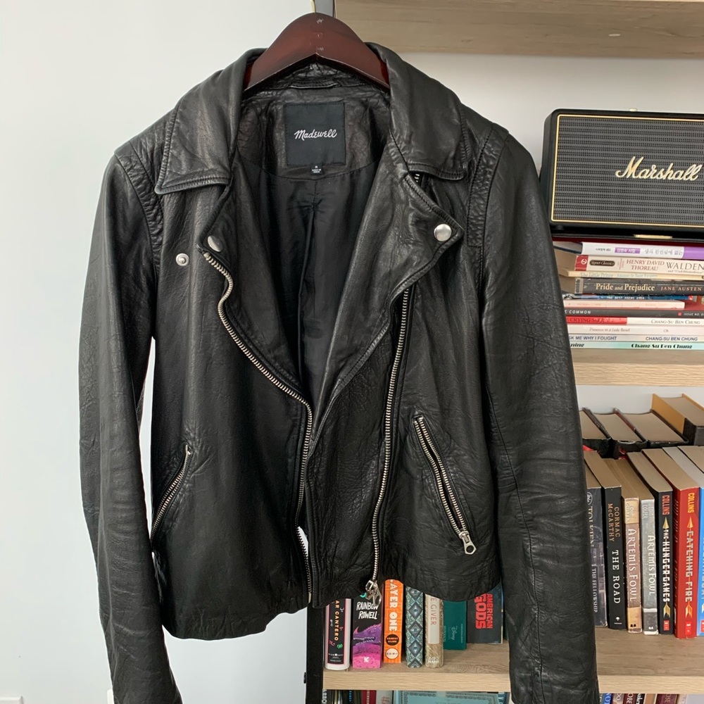 Madewell Washed Leather Motorcycle Jacket